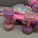 SULIFEEL Rainbow Unicorn Roller Skates for Girls Light up Wheels Kids Quad Skates with High Top Reflective TPU Leather Rainbow Unicorn (2)