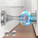 Door Stoppers Magnetic Door Catch, Stainless Steel Magnetic Door Stop 2 Pack, Double-Sided Adhesive Tape, No Drilling, Screws for Stronger Mount, Holder Your Door Open for Wide Doors