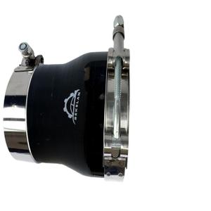 4" to 5"(102-127mm) High-Temp Silicone Reducer Hose With Stainless T-Bolt Clamp - Heavy Duty 4-Ply Reinforced Design for Automotive Turbo/Intercooler/Intake Piping/Industrial Hydraulic