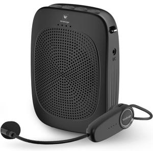 Wireless Voice Amplifier with Headset Microphone,Personal Wireless Bluetooth Amplifier with Mic,Teachers Microphone Wireless,Mini Megaphone Speaker,Portable PA System for Classroom C002