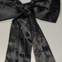 TONIFUL Large Black Bow Decor 26 x 42 Inch Giant Bow for Halloween Decor Christmas Tree Topper Room Wall Front Door Decor Photo Backdrop for Birthday Wedding Anniversary Graduation Party Decorations