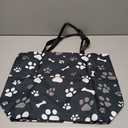 Women's Zipper Large Beach Tote, Cute Dog Design, Reusable for Travel, Work, Shopping