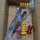 Lowering Coilovers Struts Compatible for 2006-2013 BMW 3-Series 325i 328i 335i E90 E91 E92 Front & Rear Shocks Adjustable Height Suspension Coil Spring Strut  RWD Only (Set of 4)(Yellow)