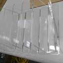 YUXUN Desk File Organizer,5-Section Vertical Clear Acrylic Desk Organizer File Holder Mail Sorter Office Organization for Office Home &ClassroomB5