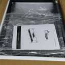 Furologee TV Stand for TVs up to 55 Inch, Entertainment Center with Open Storage Shelves, Media Console Table with Soundbar Shelf for Living Room, Bedroom, Black Oak