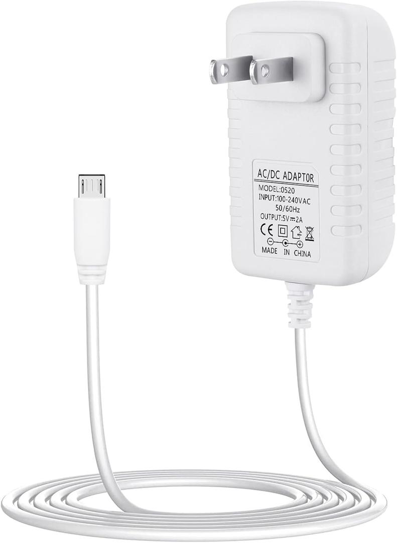 Charger Replacement for Owlet, Eufy, Motorola, VTech, VAVA Baby Monitor, Power Cord with 6.6 ft Cable