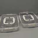 Deviled Egg Containers with Lid, 2 Pack Thick Clear Plastic Deviled Carrier with Handle Storage 48 Eggs, Stackable Egg Holder Portable Tray Platter for Fridge, Travel, Party-White