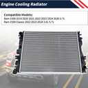 68341188AA Engine Cooling Radiator Compatible with Ram 1500 2019 2020 2021 2022 2023 2024 2026/1500 Classic 2022 2023 2024 3.6L 5.7L Aluminum Core Plastic Tank Radiator Assembly