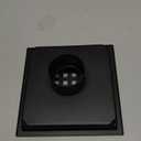 6 Inch Square Shower Floor Drain Black Matte, Grille with Removable Cover, SUS304 Stainless Steel