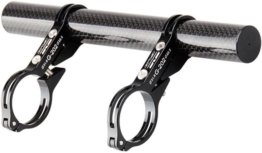 GUB 31.8MM Double Clamp Carbon Fiber Super Long Bike Bicycle Handlebar Extender Extension Light Lamp Computer Phone Mount Bracket Stand Holder