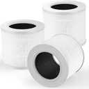 3 Pack Core Mini Filter True HEPA Filters for LEVOIT Core Mini Core Mini-P Air Purifier Replacement Filter 3-in-1 HEPA, High-Efficiency Activated Carbon, Replace Part Core Mini-RF