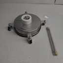 janz 14" Pressure Washer Surface Cleaner with 4 Wheels, Stainless Steel Housing, 1/4" Quick Plug, 2 Extension Wands, 2 Replacement Nozzles and 3 Spray Nozzles, 4000 PSI (14 Inch)