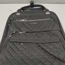 KROSER Carry On Underseat Multi-functional, 16-inch Underseater Lightweight Overnight Suitcase for Men Women, Black