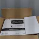 Depend Underpads XL, Disposable Incontinence Bed Pads for Adults, Slip Resistant, 36" x 30", 48 Count