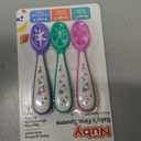 4 x Nuby Baby's First Spoons Set - (3-Pack) Feeding Utensils for Babies - 6+ Months - Hearts