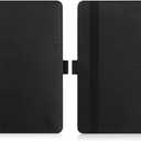 Universal Case for 6" eReaders, Folio Leather Stand Cover with Handstrap Compatible with All 6 inch Paperwhite/Kobo/Tolino/Pocketook/Sony E-Book Reader-Black