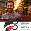 2 Pack Small Pocket Knife for Men,Gifts for father EDC Gadgets with 1.34inch Blade for Everyday Carry, Gifts for Men Dad Husband, Christmas Stocking Stuffers Gifts for Him and Her (Black&Red)