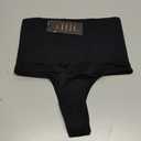 Werena Tummy Control Thong Shapewear for Women Seamless Shaping Thong Panties Body Shaper Underwear (Black, S)
