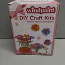 windpaint Toys for Girls 3 4 5 6 7 8 9 10 Years Old, DIY Craft Kits for Kids, Fabric Flower Bouquets for Girls Gifts, Educational Learning Detective Toys for Toddler Kids,Birthdays Gifts (Purple) (Pink)