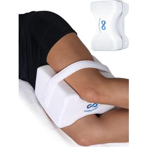 Everlasting Comfort Memory Foam Leg & Knee Pillow for Side Sleepers - FSA/HSA Eligible Sciatica Pain Relief Leg Pillow for Side Sleeping - Adjustable Strap