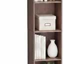 6 Cube Walnut Book Shelf, Tall Bookcase for Home Office Bedroom Living Room, 12.3(W) x 11.6(D) x 71.8(H) 