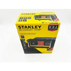 STANLEY RE CHARGE IT 15AMP, AUTOMATIC BATTERY CHARGER AND MAINTAINER