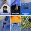 ASFANES Sundome Camping Tent with Rainfly, 2/4/6/10 Person Tent Sets Up in 10 Mins, Weatherproof Shelter for Camping, Festivals, Backyard, Sleepovers, & More