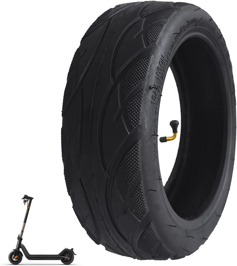 10x2.50-6.5 Vacuum Tire, 10 Inch Replacement Tire, With tire Air Valve, for INMOTION L9/S1 Electric Scooter [Tubeless Tires] [Non-Slip] [Shockproof] (1 Pack)