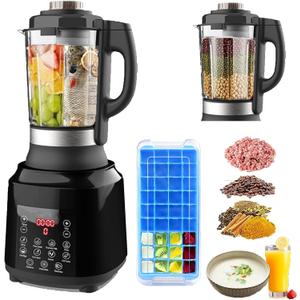 Food Processor Blender Combo, 60oz 1200W All-in-One Kitchen Machine
