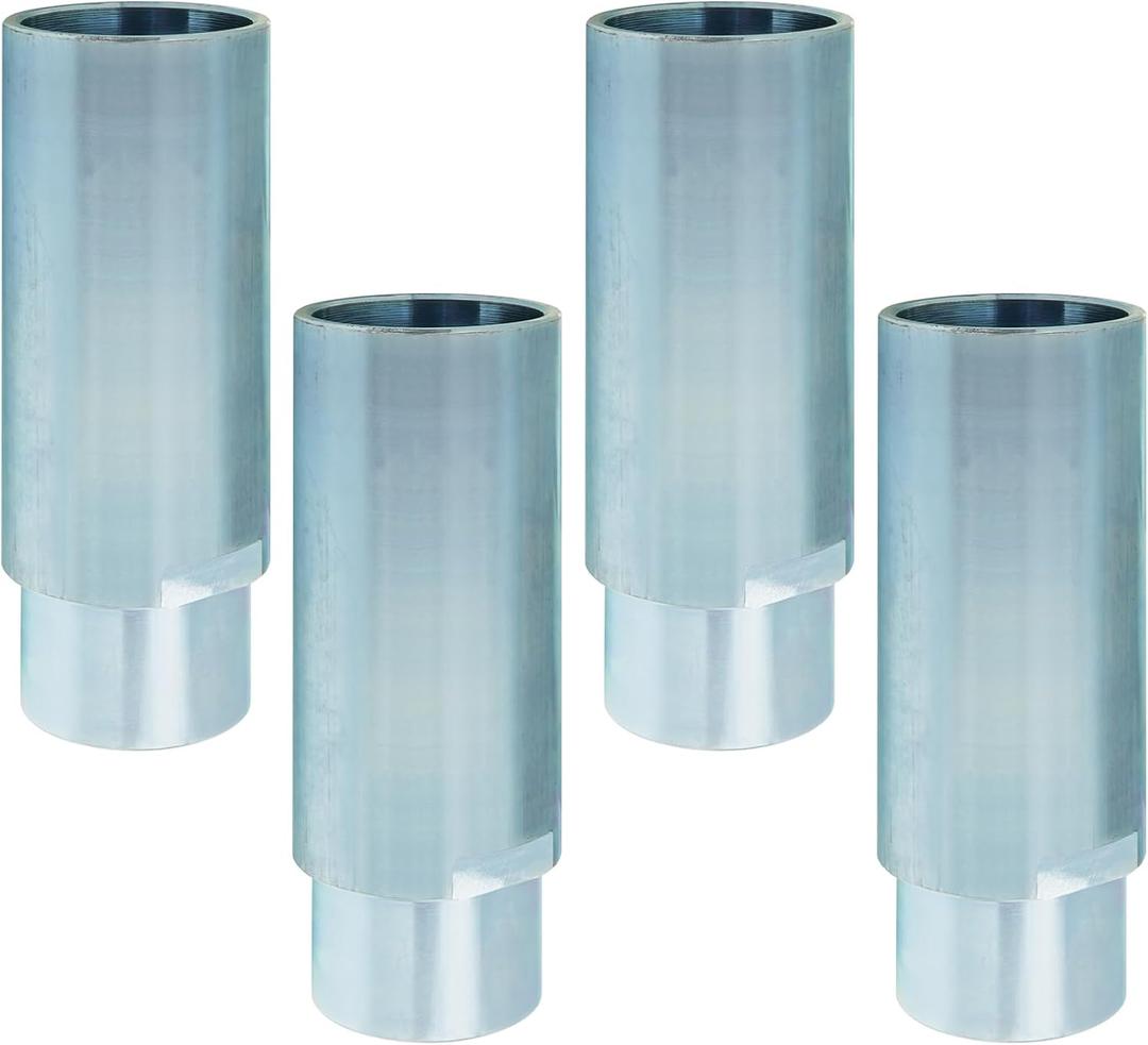 Four 6" Stack Adapters Fit for 2 Post Car Lift with 60mm ID. Mounting Hole, Compatible with Challenger Two Post Automotive Lifts