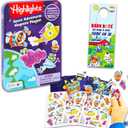Highlights Activity Box Magnetic Play Set - Bundle with Magnetic Create A Scene Creation Board Tin Featuring Outer Space and More Plus Door Hanger