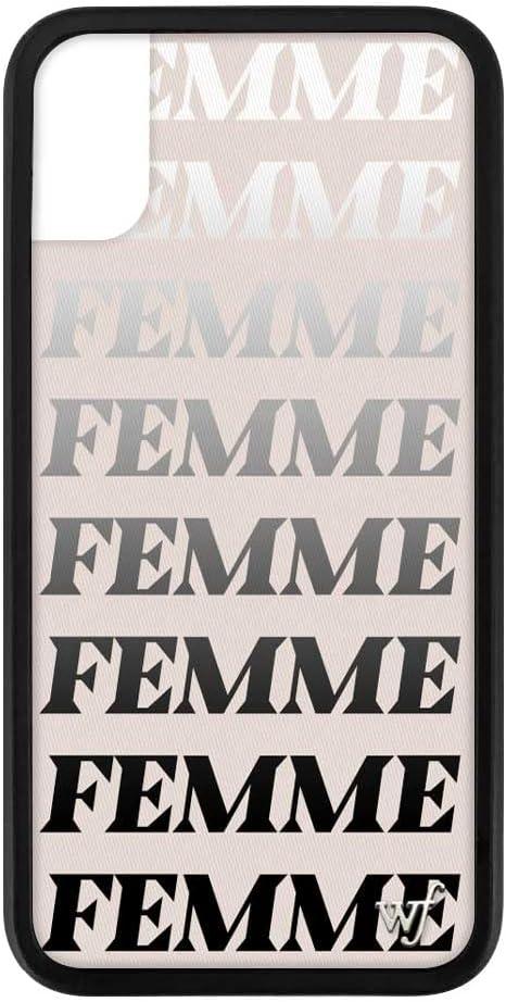 Wildflower Cases - Amanda Steele Case, Compatible with Apple iPhone X/Xs | Silver, Pink, Black, Femme, Trendy, Gift - Protective Black Bumper, 4ft Drop Test Certified, Women Owned Small Business