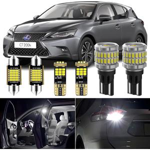 14 Pieces Interior LED Lights Kit + Back Up Reverse Lights for Lexus CT200h 2011 2012 2013 2014 2015 2016 2017 2018 2019 2020 White 6000K LED Interior Bulbs Package + License Plate Light, Install Tool (Interior LED Lights Kit+Back Up Lights)