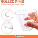 Byvivace 200 Counts 9 OZ. Clear Hard Plastic Cups - Old Fashioned Party Tumblers, 9 Ounce Squat Cups for Party