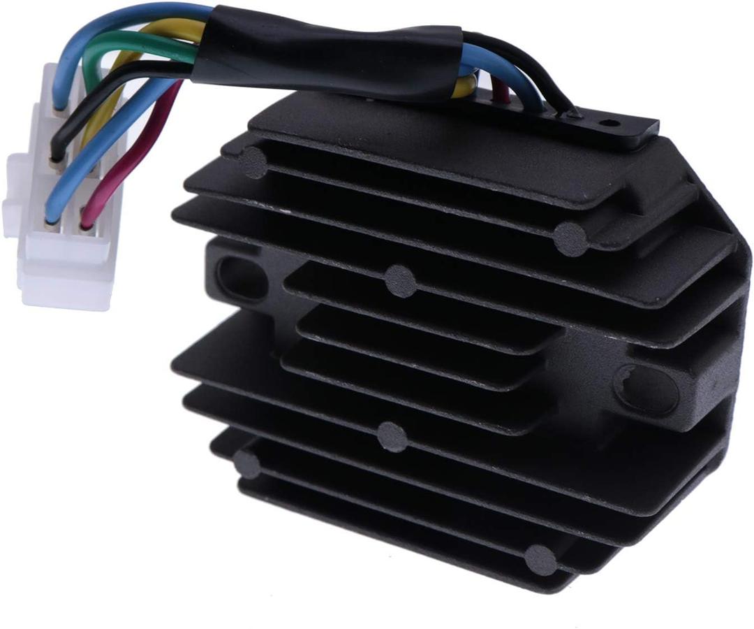 HOLDWELL 12V Voltage Regulator Rectifier 15531-64603 compatible with Kubota ZD18 ZD21 ZD25 K008 K008-3 KH007 KH35 KH41 KH61 1822D 718D 721D 721G RTV500 Yanmar 186D 1983 YM122 YM126 YM140 YM142 YM14