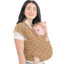 KeaBabies Baby Wrap Carrier - All in 1 Original Baby Carrier Newborn to Toddler Sling, Easy to Wear, Hands Free Bonding, Lightweight, Breathable Infant Wraps (Rainbow) (One Size)