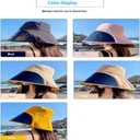 Sun Hats for Women Sun Goggles UV Protection Wide Brim with Neck Flap Visor Beach Hat Oudtoor Hiking Bucket Hats