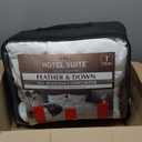 Hotel Suite Feather Down Comforter, Natural Fluffy Duvet Insert, Luxurious Hotel Collection Quilts, All Season Bedding Comforter, 100% Cotton CoverTwin Size, 68 x 88 Inch, White