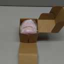 SHIMIDO Body Powder Puff and Container, 3.15" Portable Empty Body Powder Container for Baby Women's Loose Dusting Powder, Powder Case Box with Lids for Bath, Travel and Home Use (Old time)