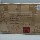 Yusong 73" Tall Bookshelf with Cabinet, Industrial Ladder Wall Mount Shelf Bookcase with Wood and Metal Frame, Plant Shelf Wall Storage Display for Living Room Bedroom, White Gold