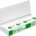 EcoDispose Precut POP UP Deli Paper Sheet Pack of 200, Interfolded Heavy Paper for Food Wrap and Serving (10" x 10-1/2", White
