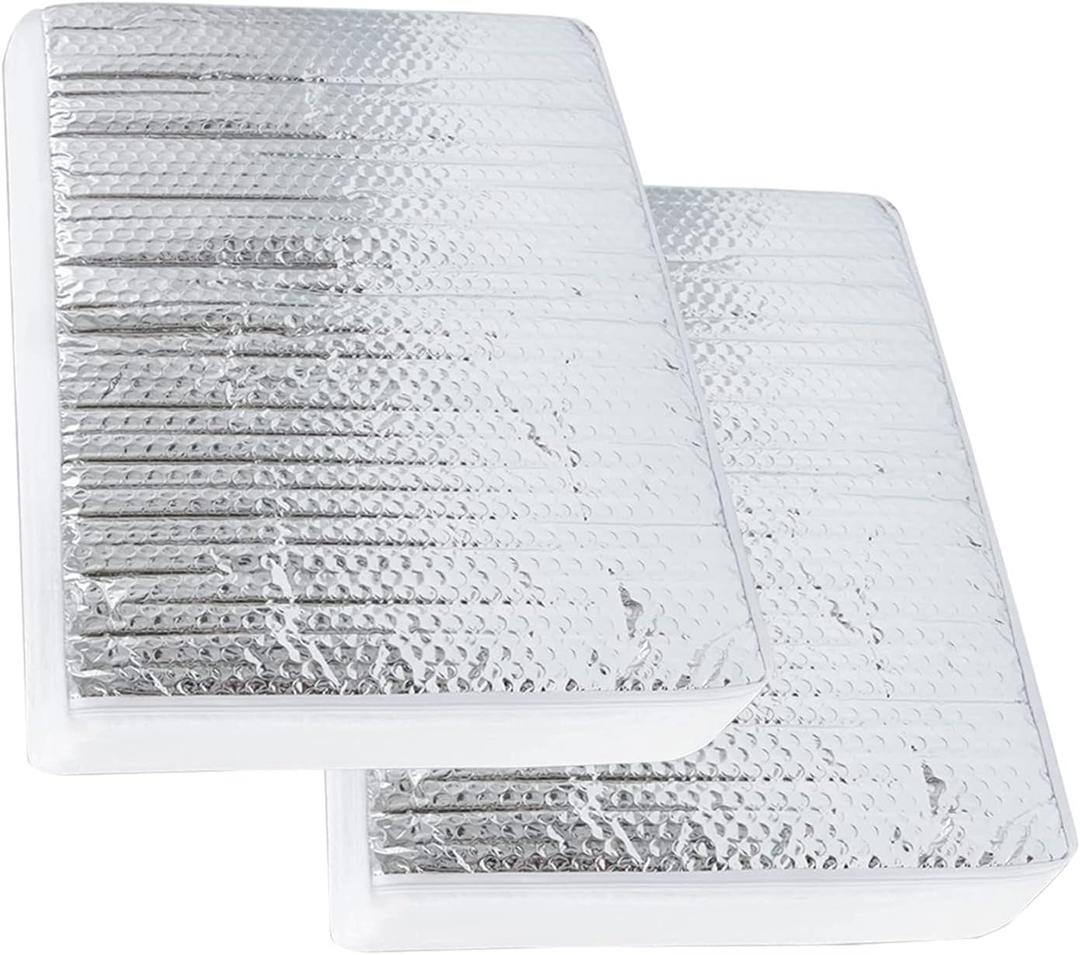 RV Vent Insulator, 14" x 14" x 3" Vent Pillow Skylight Insulator with Reflective Surface for Standard Shower Skylight - 2 Pack
