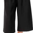 DEE OCLEPPO Women's Mariana Belted Wide Leg Cropped Pant Standard, 16