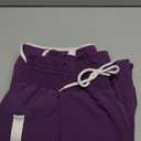 Track Pants Women Casual Drawstring Barrel Pant Lightweight Baggy Contrast Color Workout Pants with Pockets (Large, Purple)