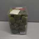 42PCS Green Velvet Christmas Ball Ornaments, Flocked Vintage Rustic Farmhouse Baubles in Assorted Sizes for Xmas Tree Decorations, Hanging Ornaments for Home, Party & Wedding Dcor (Green)