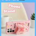 Cute 3D Butterfly Pop-Up Stand and Grip Phone Case for Samsung Galaxy S24 Plus, Kawaii Cartoon Soft Silicone Phone Cover, Adorable Girly Design for Girls, Kids, Teens, and Women