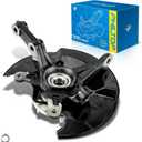 PHILTOP Front Right Steering Knuckle & Wheel Bearing Hub Assembly Compatible with Honda Civic 2006-2010 1.3L,Passenger Side 698-450