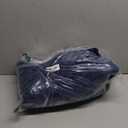 Exclusivo Mezcla Fleece Throw Blanket for Couch, Super Soft Striped Jacquard Bed Blanket, Lightweight Fuzzy Cozy for All Seasons, 50x60 Inches, Navy Blue