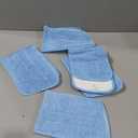 16.5 inch Reusable Mop Pads Microfiber Spray Mop Replacement Heads for Wet/Dry Mops Compatible with Bona Floor Care System (5 Pack) (Blue)