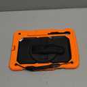 SEYMAC stock Case for Samsung Galaxy Tab S10 Plus/ S9 FE Plus/ S9 Plus 5G Tablet 12.4'' Case with Screen Protector Pencil Holder [360 Rotating Hand Strap] &Stand, Drop-Proof, Orange1